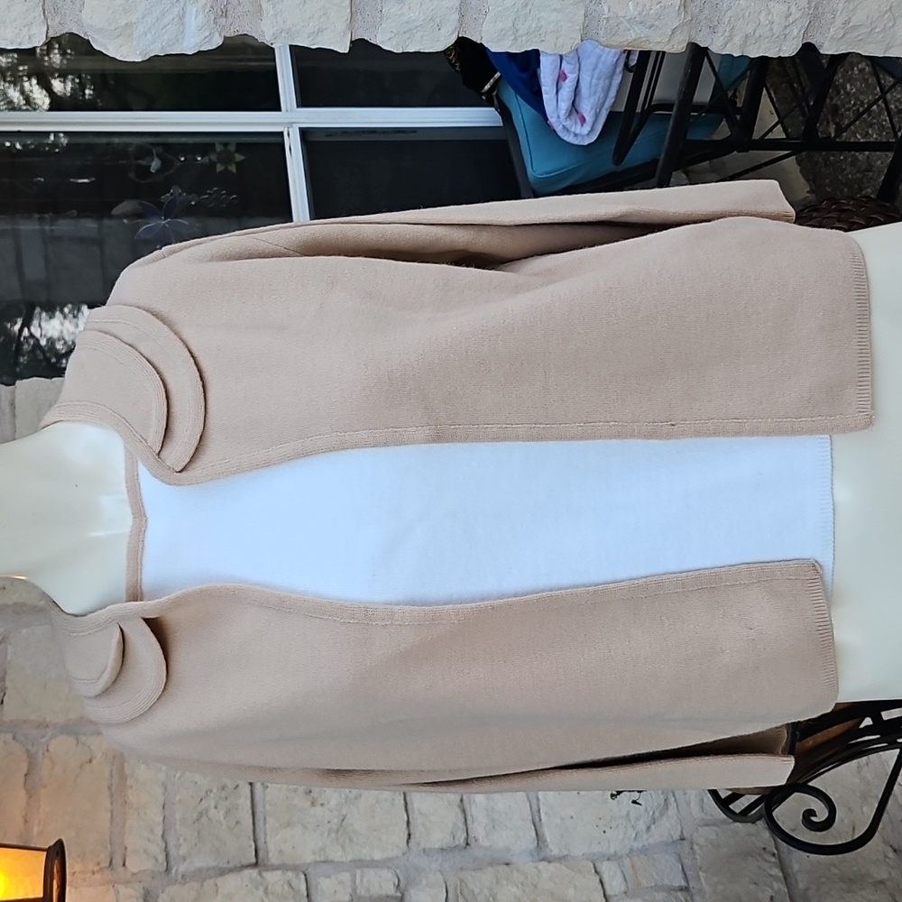 Vintage Sears Roebuck & Co Kerrybrooke White Virgin Orlon Acrylic Sweater Set